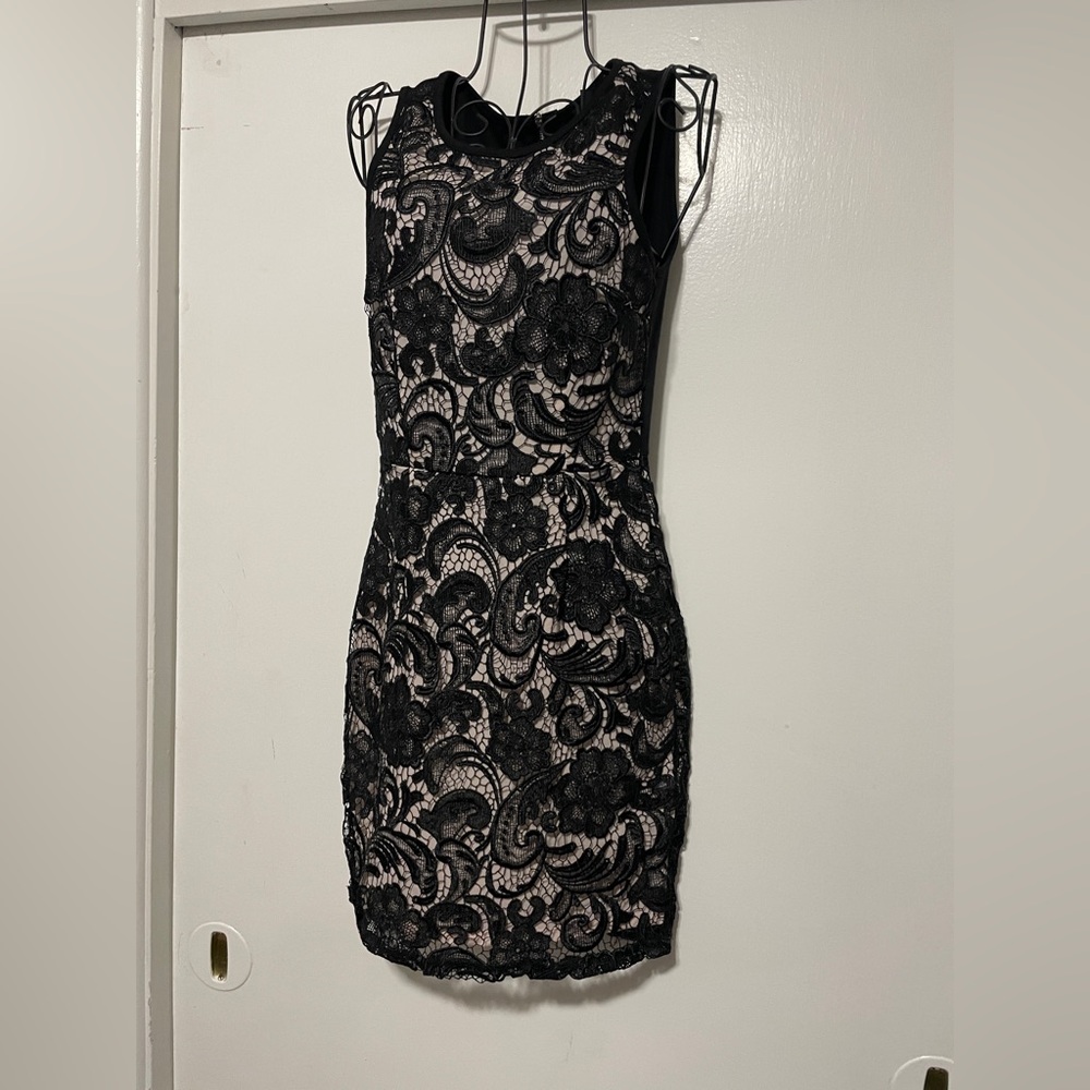 Elegant Black Lace Dress